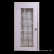 Steel Wood Door Design Entrance Door with Glass